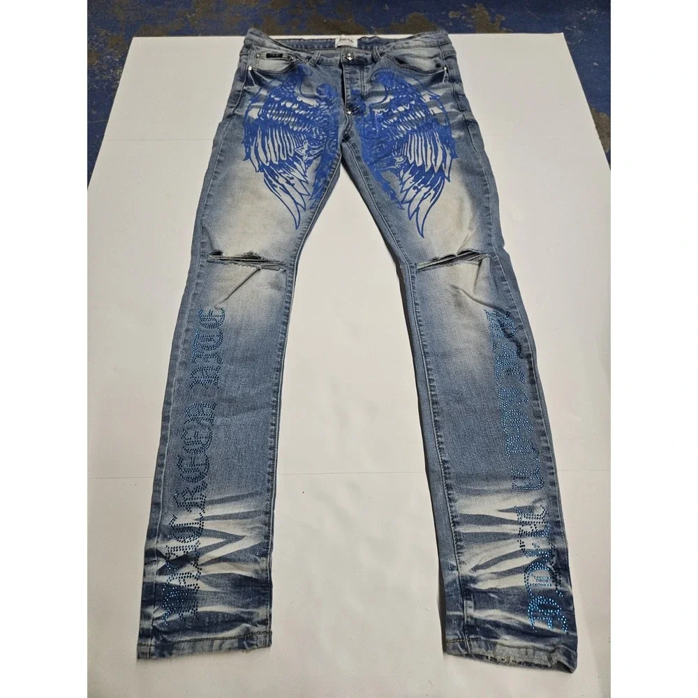 Mackeen Y2K Jean Matching Set, Size 34 Jeans Size M Top Jacket